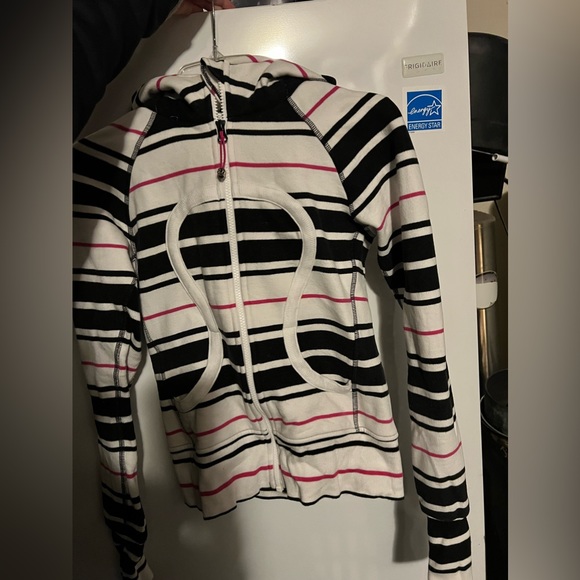 Striped Lululemon Scuba Hoodie Sweatshirt size 4 Small - Picture 5 of 5